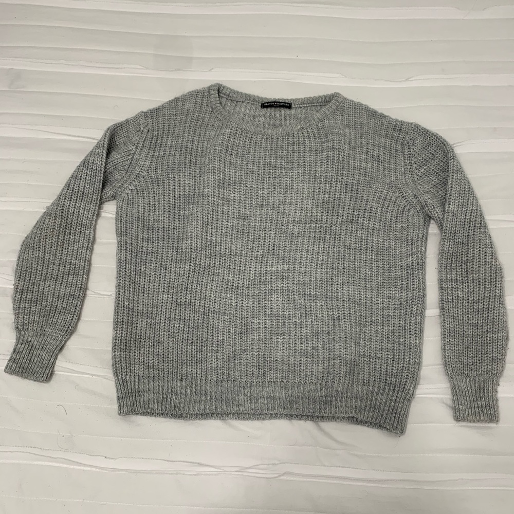 Brandy Melville grey sweater, one size